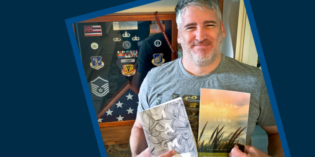 Providing Veterans with Scripture and resources to help them adjust.