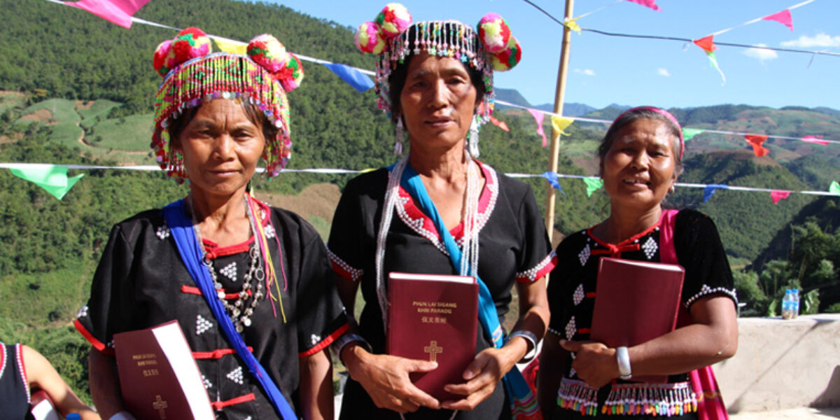 Wa speakers celebrate getting copies of the full Bible in their language for the first time in 2016.