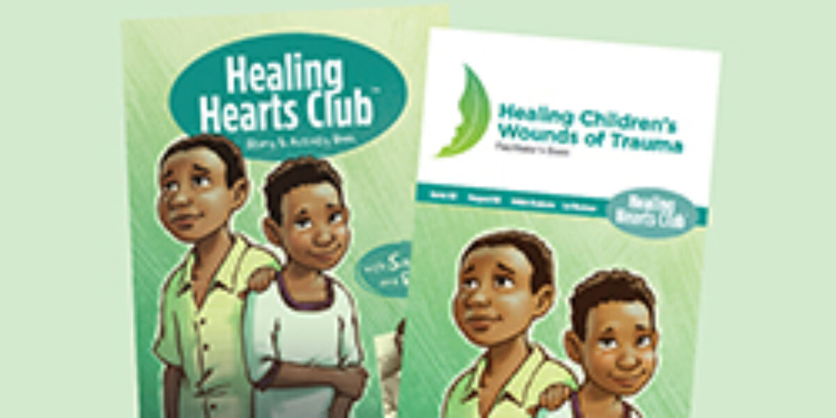 The Healing Hearts Club curriculum is specifically designed for children who have experienced trauma. The book features two characters who learn about healing through the words of the Bible.