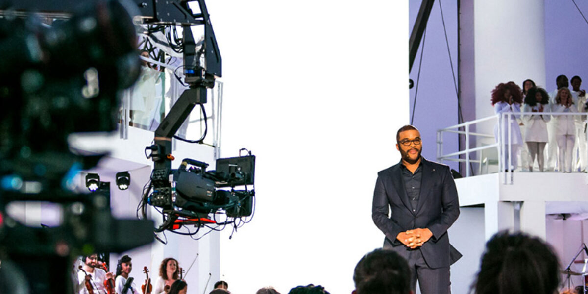 Entertainer Tyler Perry hosted the Bible-based TV special “The Passion” on Palm Sunday. Photo credit: Greenfish Labs.
