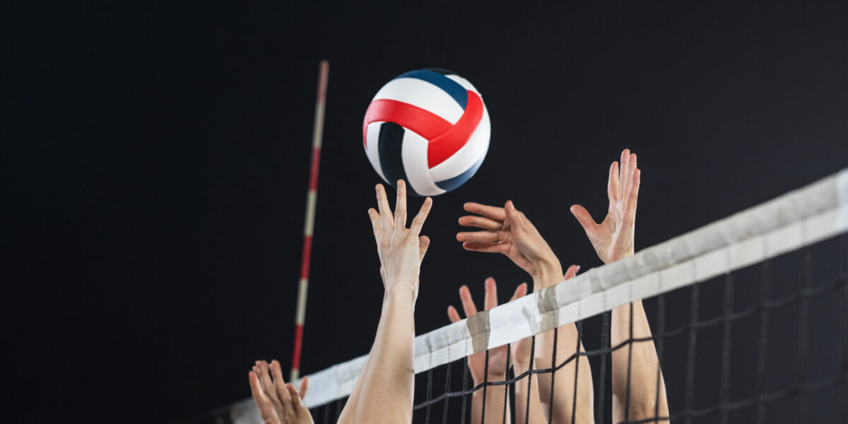 Female Volleyball Players In Action