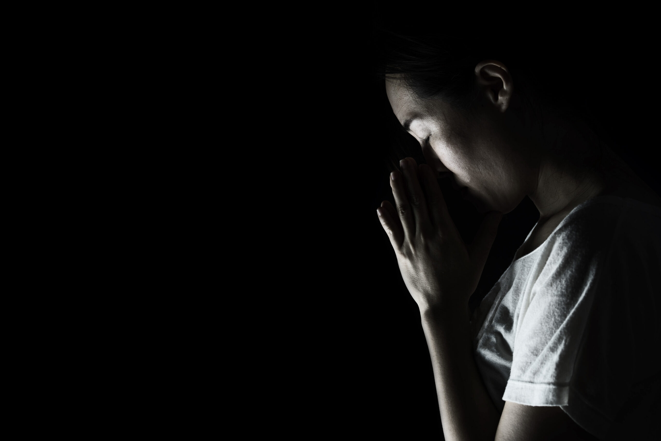 Young woman sharing her faith